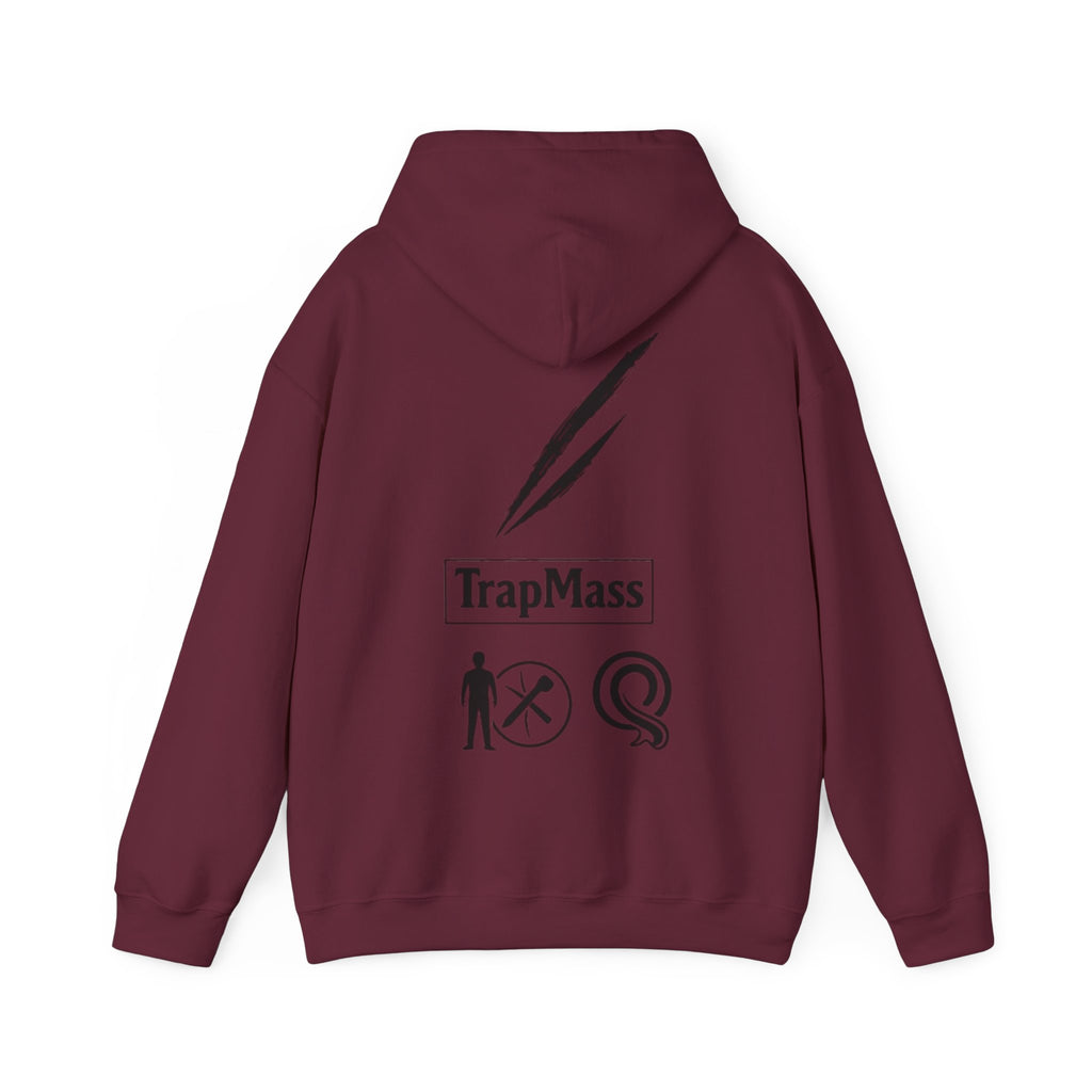 Defeat the Slash Hoodie – Graphic Streetwear Pullover (TrapMass Logo)