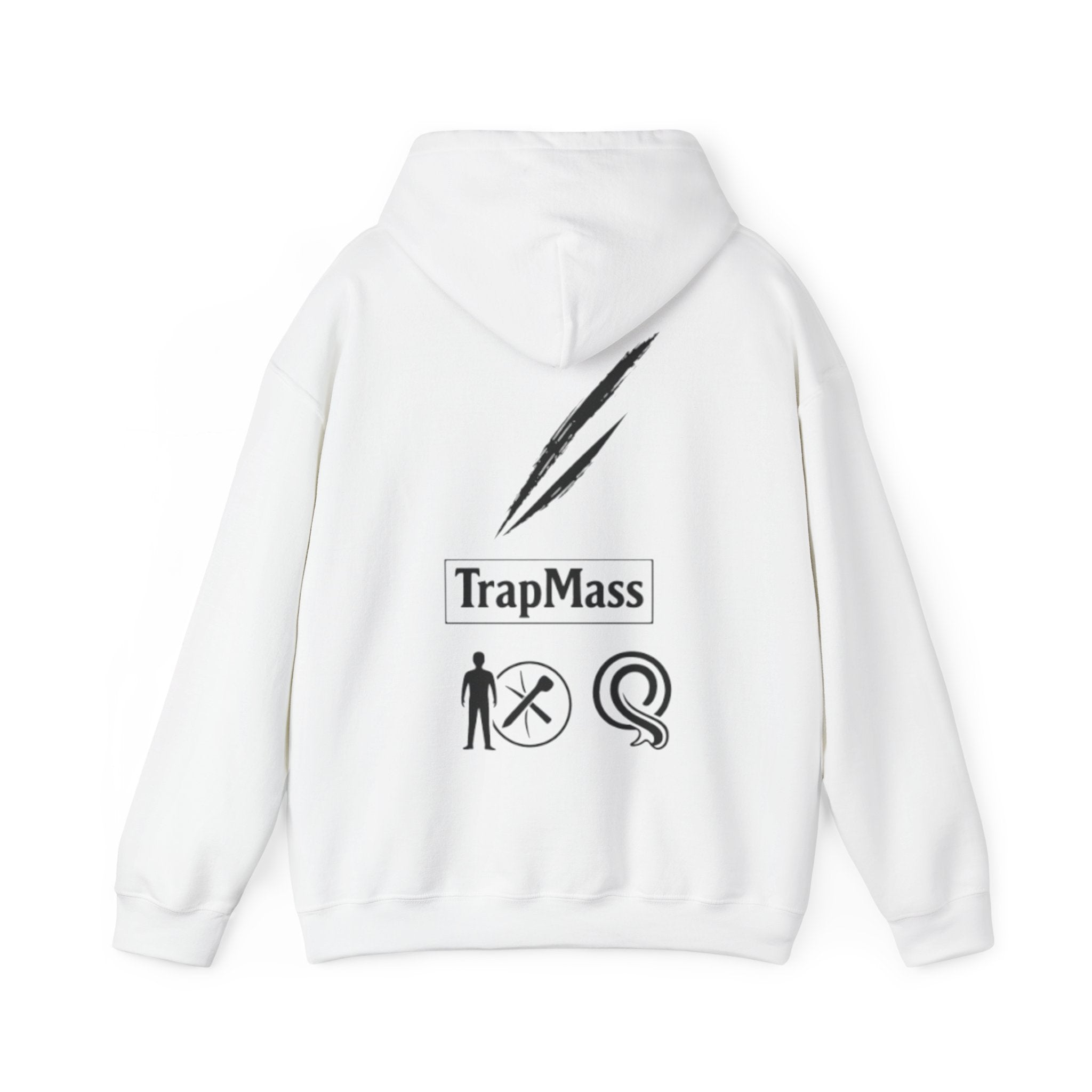 Defeat the Slash Hoodie – Graphic Streetwear Pullover (TrapMass Logo)