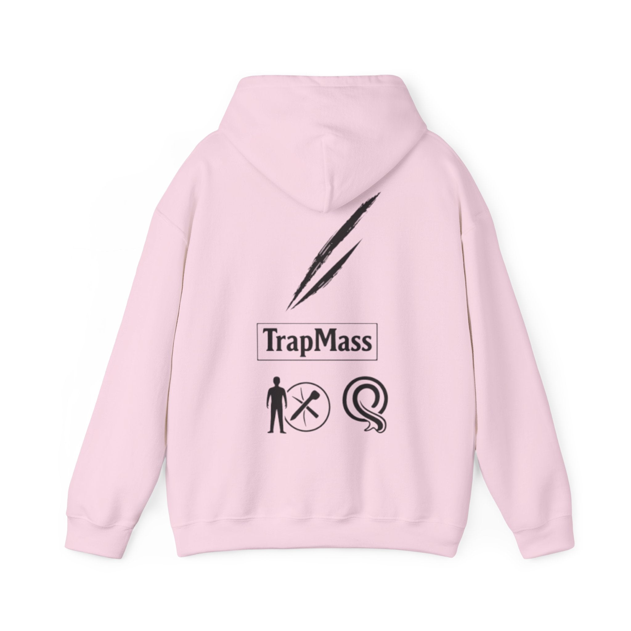 Defeat the Slash Hoodie – Graphic Streetwear Pullover (TrapMass Logo)