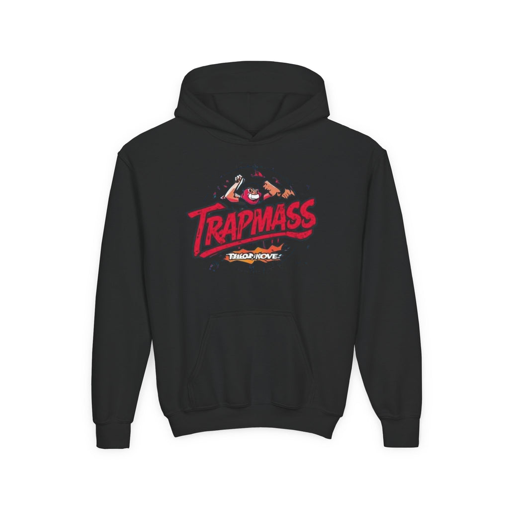 Trapmass Skull Graphic Hoodie — Youth Streetwear Rap-Inspired Pullover