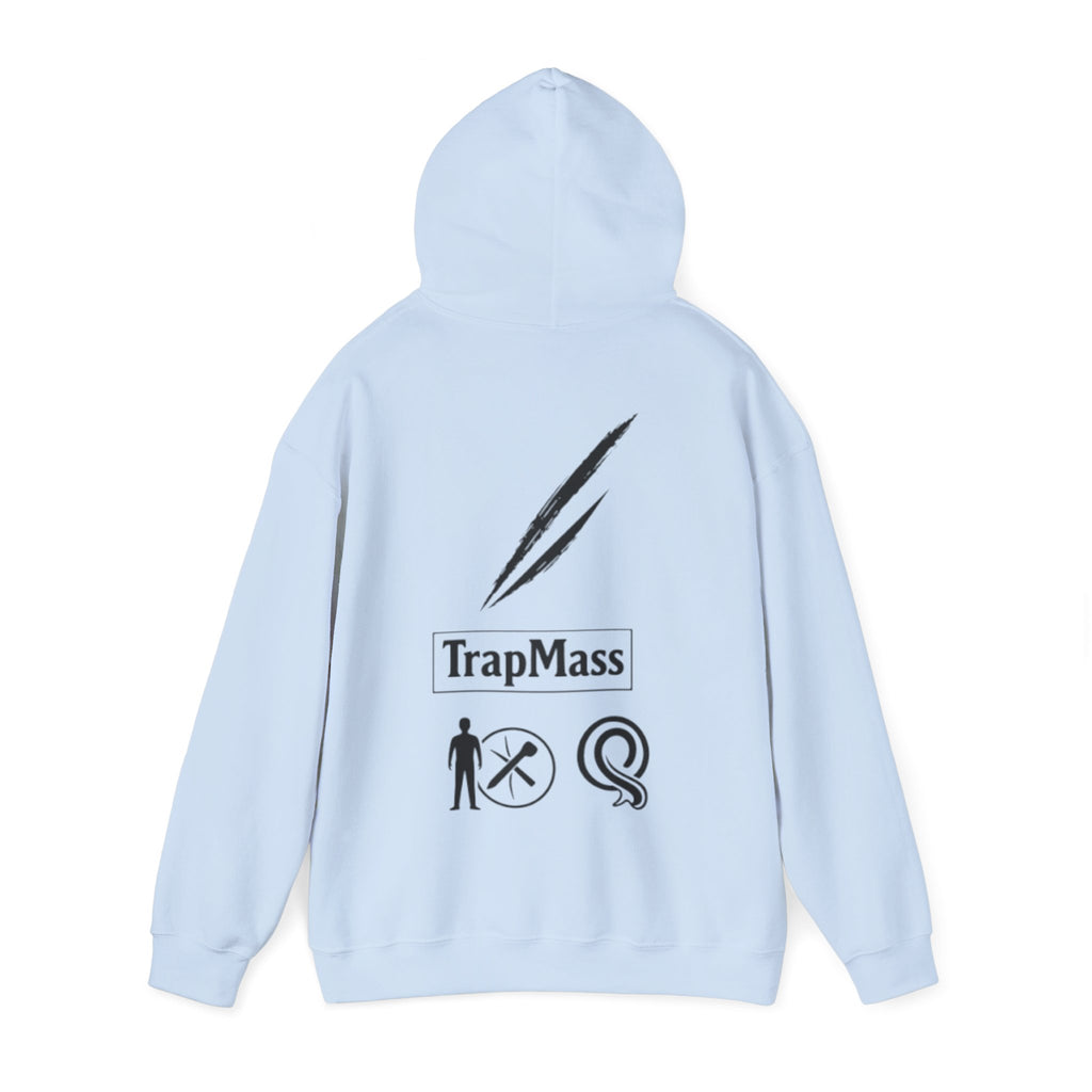 Defeat the Slash Hoodie – Graphic Streetwear Pullover (TrapMass Logo)