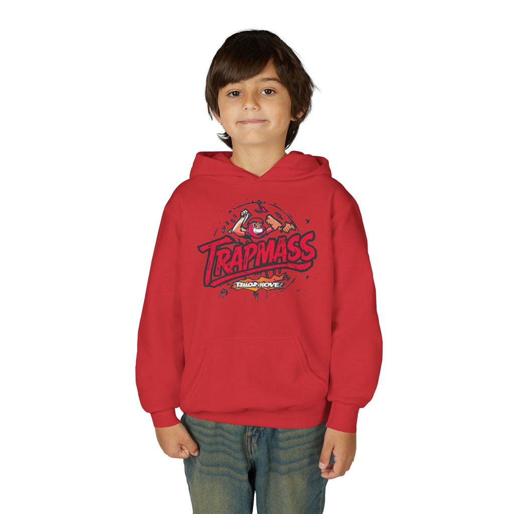 Trapmass Skull Graphic Hoodie — Youth Streetwear Rap-Inspired Pullover