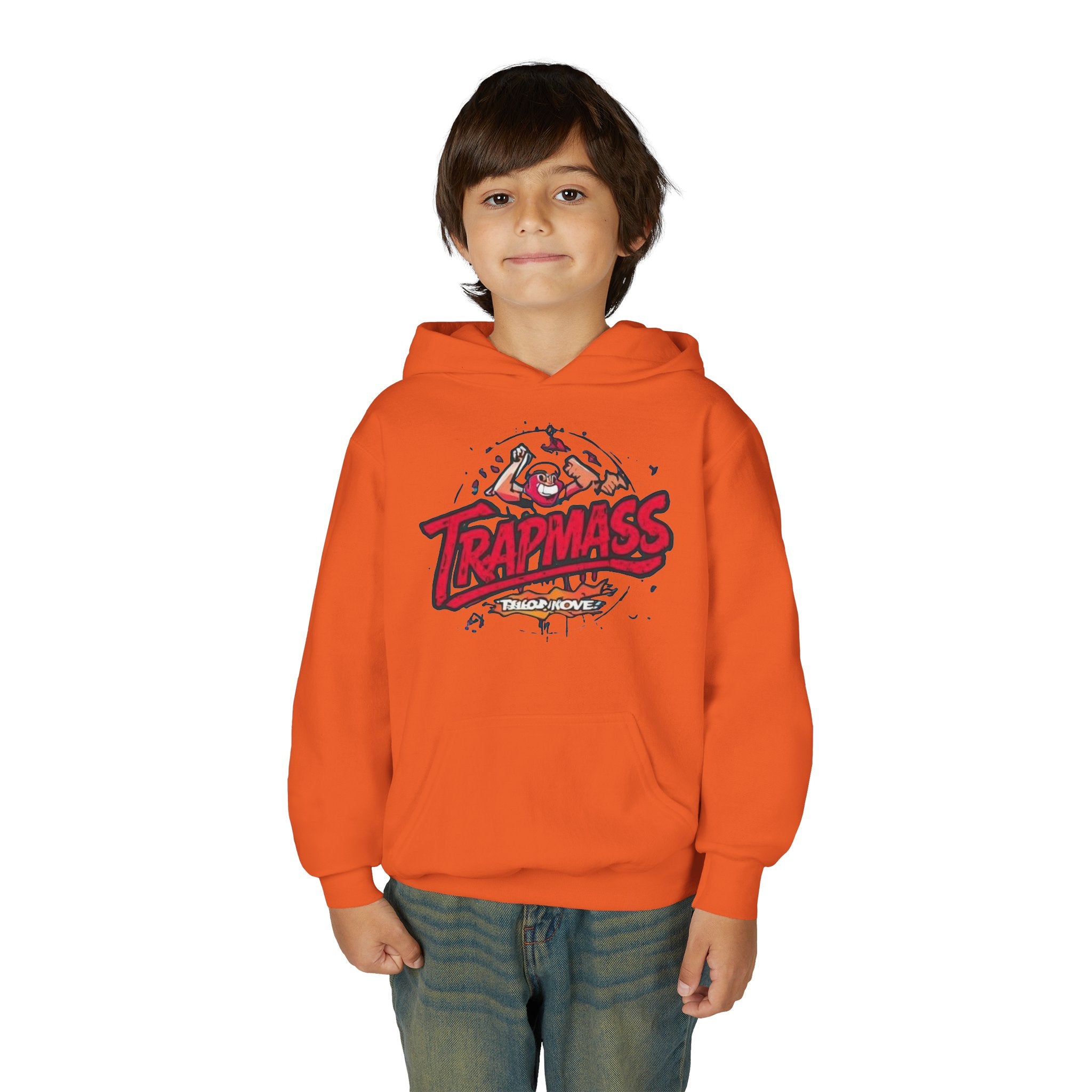 Trapmass Skull Graphic Hoodie — Youth Streetwear Rap-Inspired Pullover