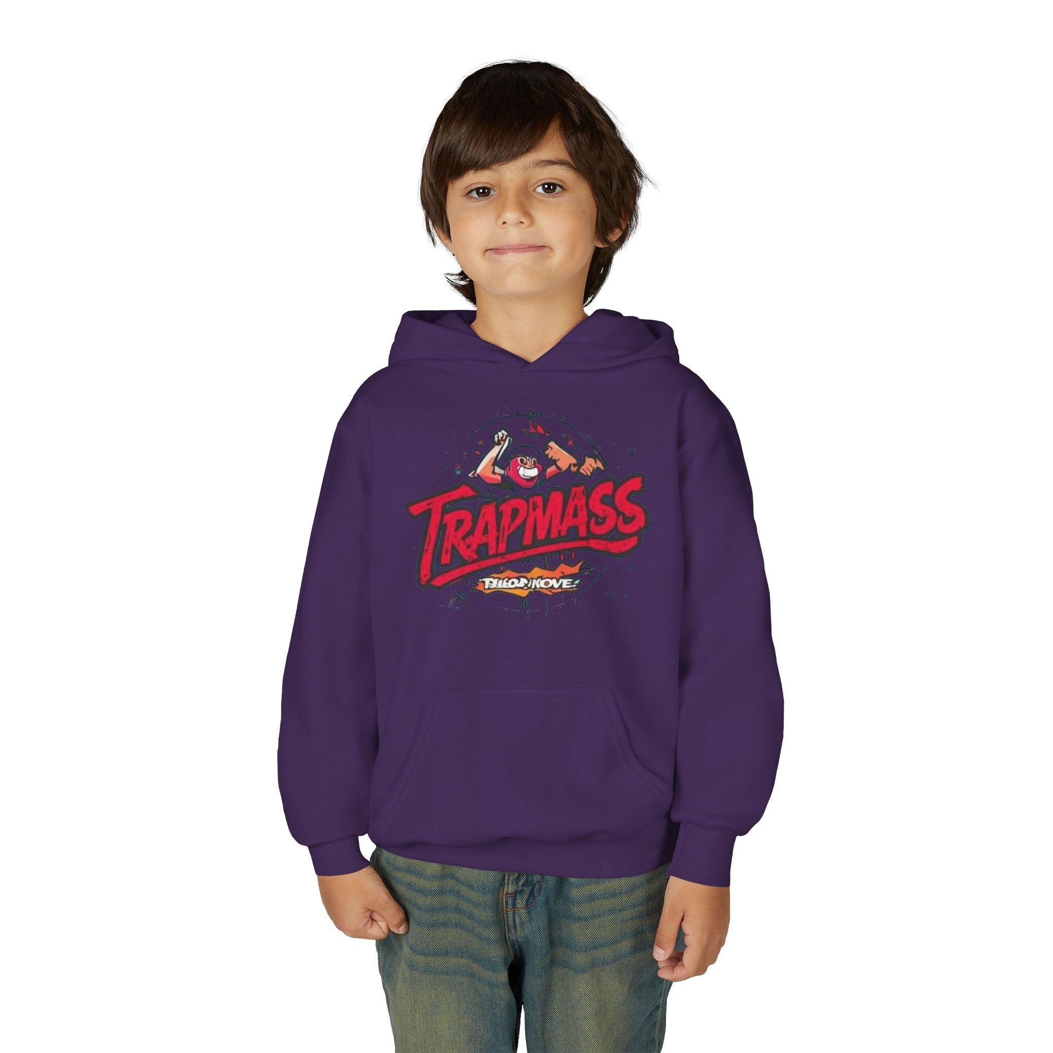 Trapmass Skull Graphic Hoodie — Youth Streetwear Rap-Inspired Pullover