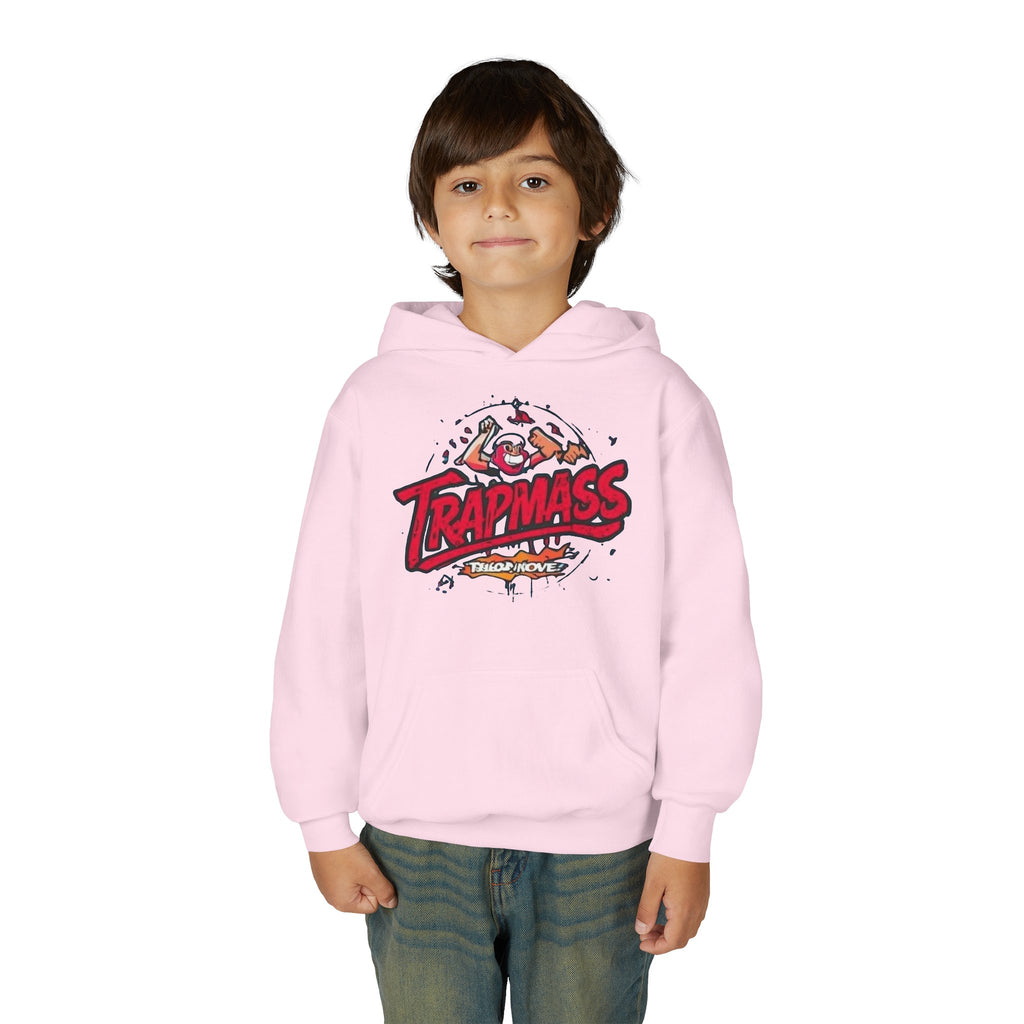 Trapmass Skull Graphic Hoodie — Youth Streetwear Rap-Inspired Pullover