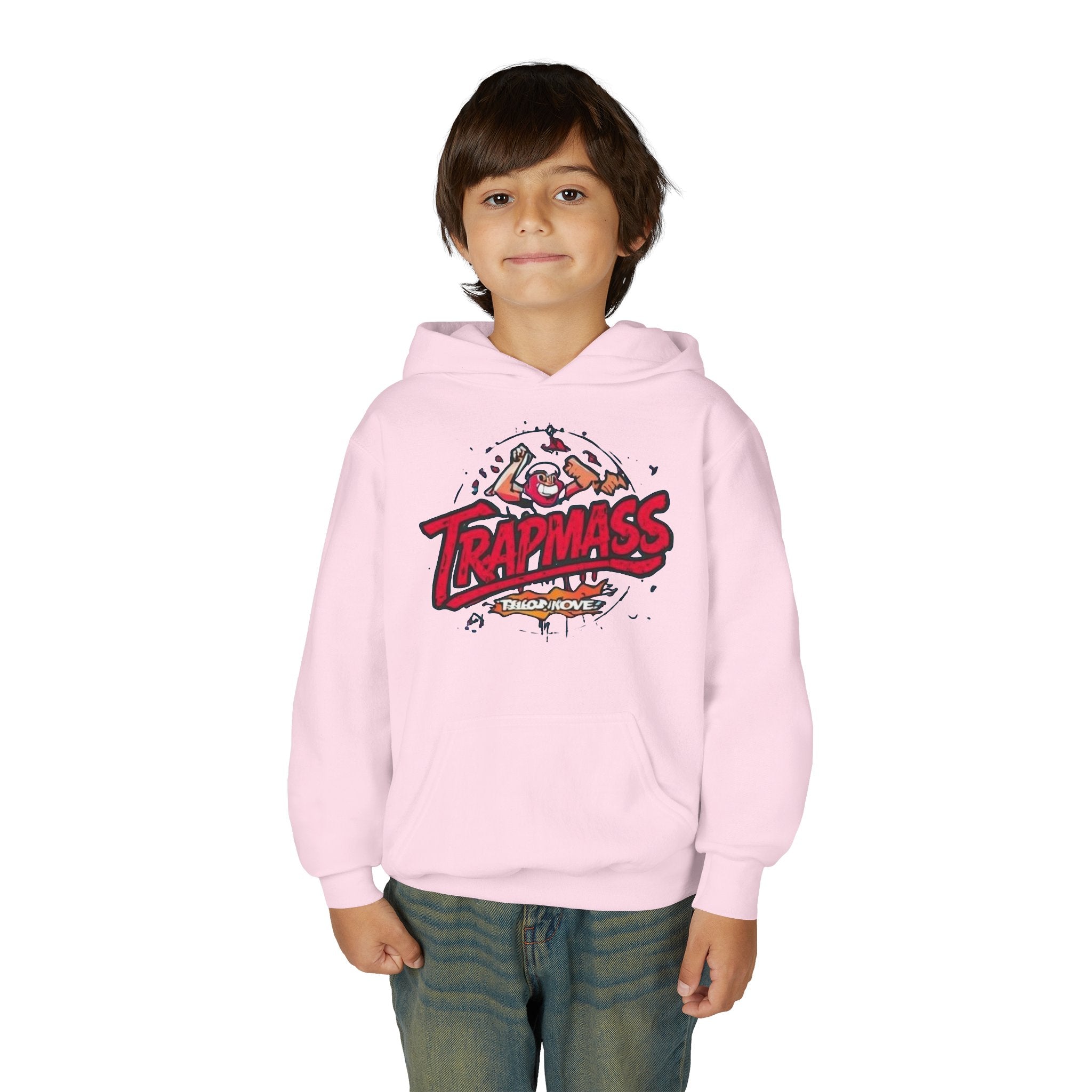 Trapmass Skull Graphic Hoodie — Youth Streetwear Rap-Inspired Pullover