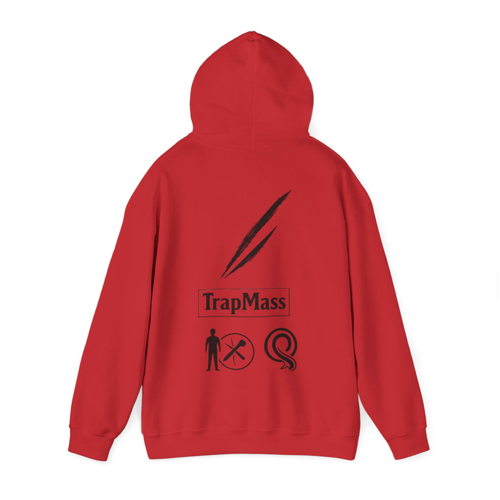 Defeat the Slash Hoodie – Graphic Streetwear Pullover (TrapMass Logo)
