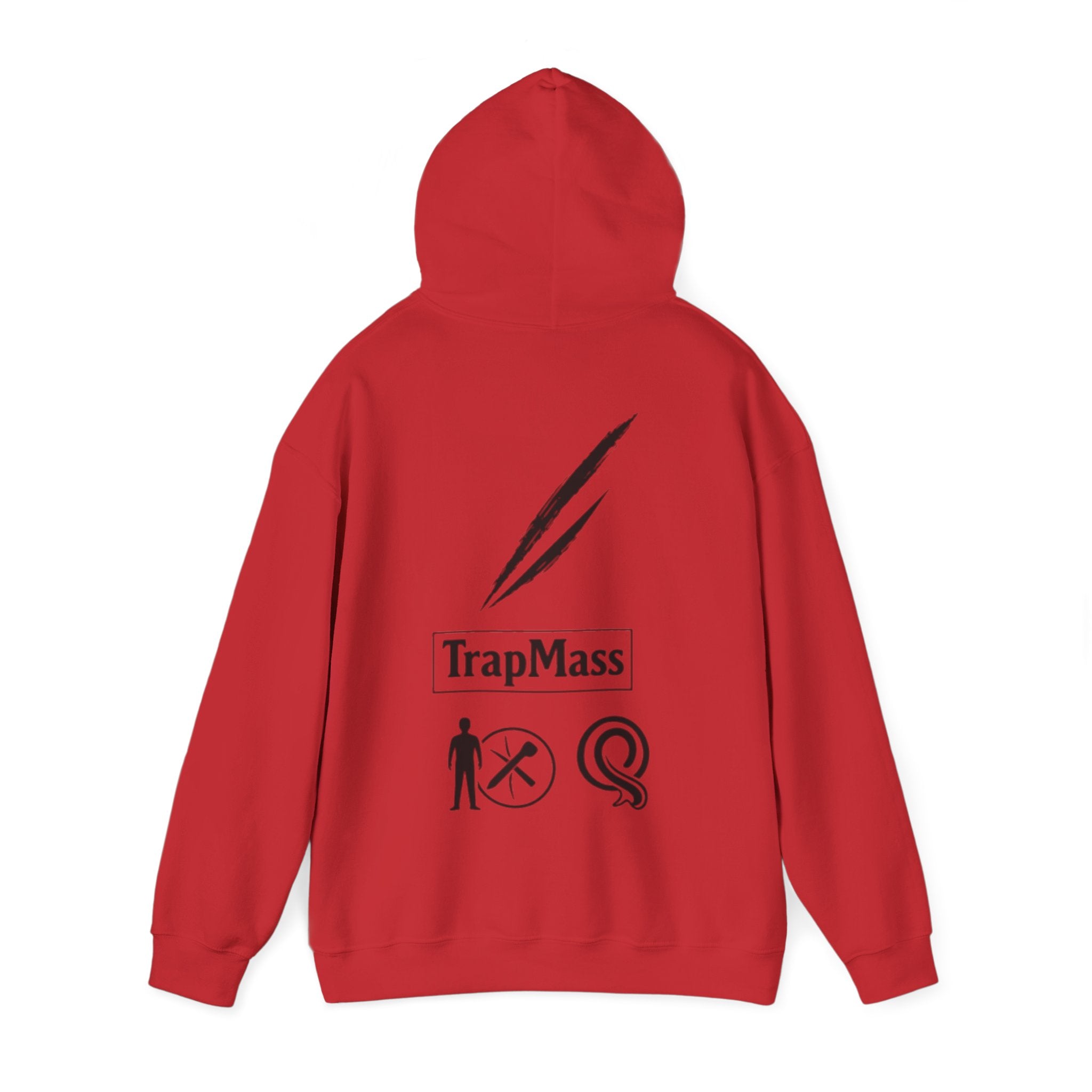 Defeat the Slash Hoodie – Graphic Streetwear Pullover (TrapMass Logo)