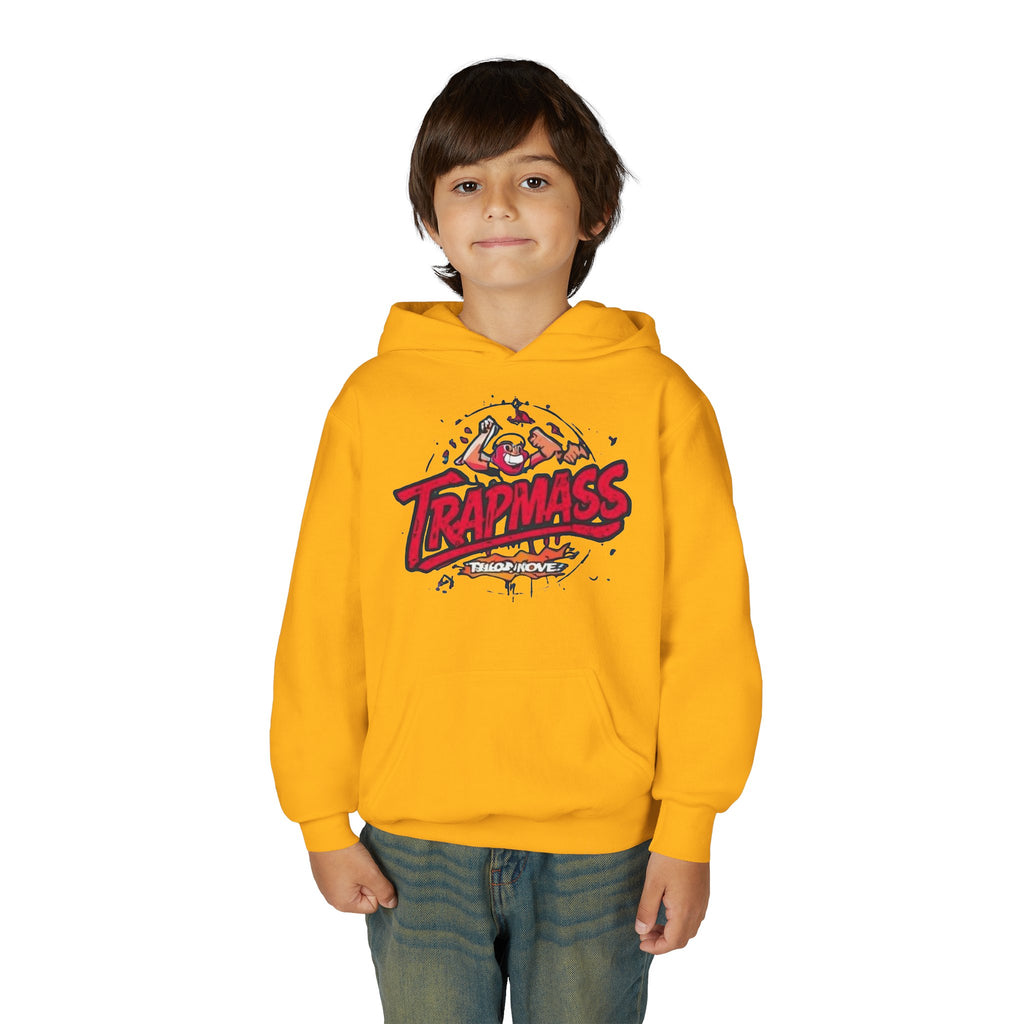 Trapmass Skull Graphic Hoodie — Youth Streetwear Rap-Inspired Pullover