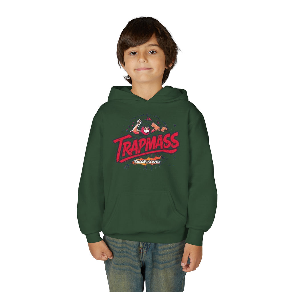 Trapmass Skull Graphic Hoodie — Youth Streetwear Rap-Inspired Pullover