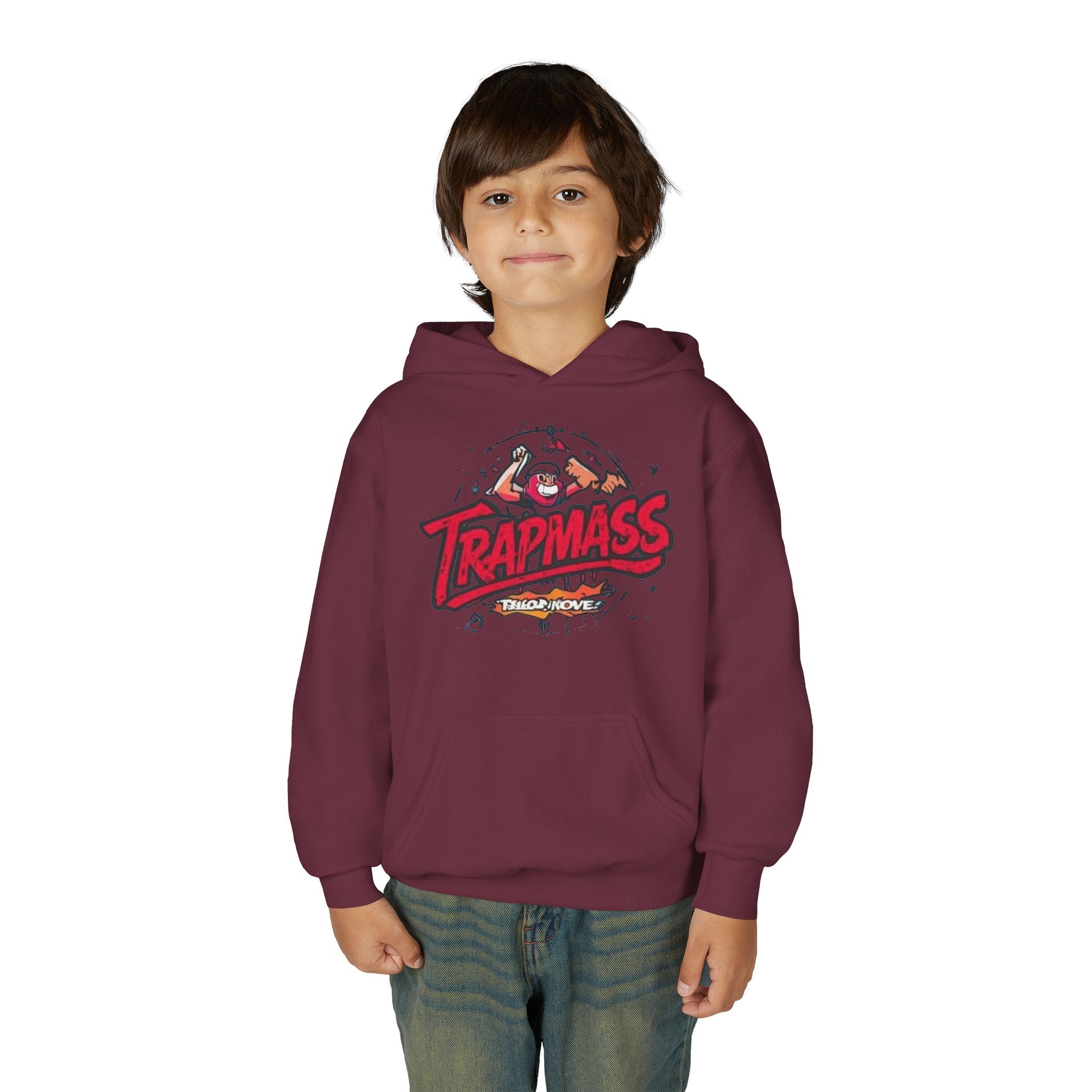 Trapmass Skull Graphic Hoodie — Youth Streetwear Rap-Inspired Pullover