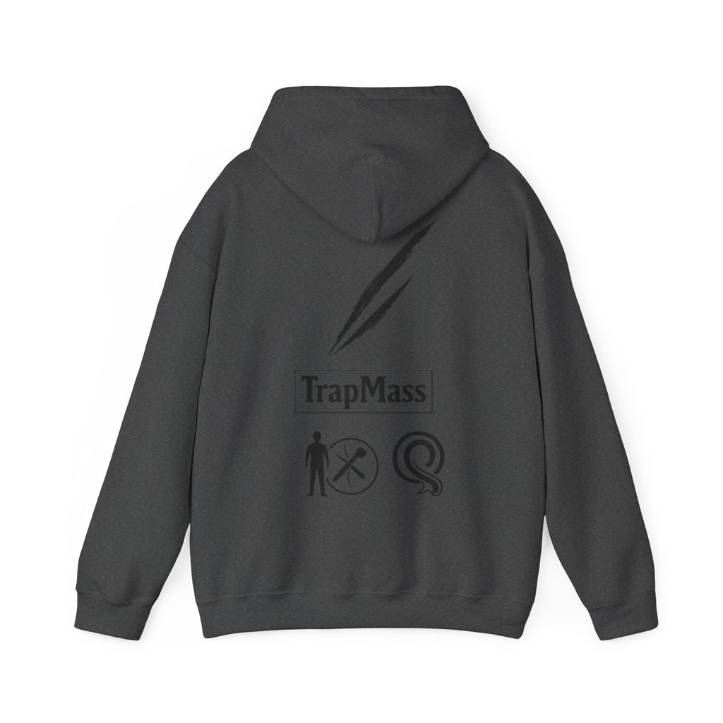 Defeat the Slash Hoodie – Graphic Streetwear Pullover (TrapMass Logo)
