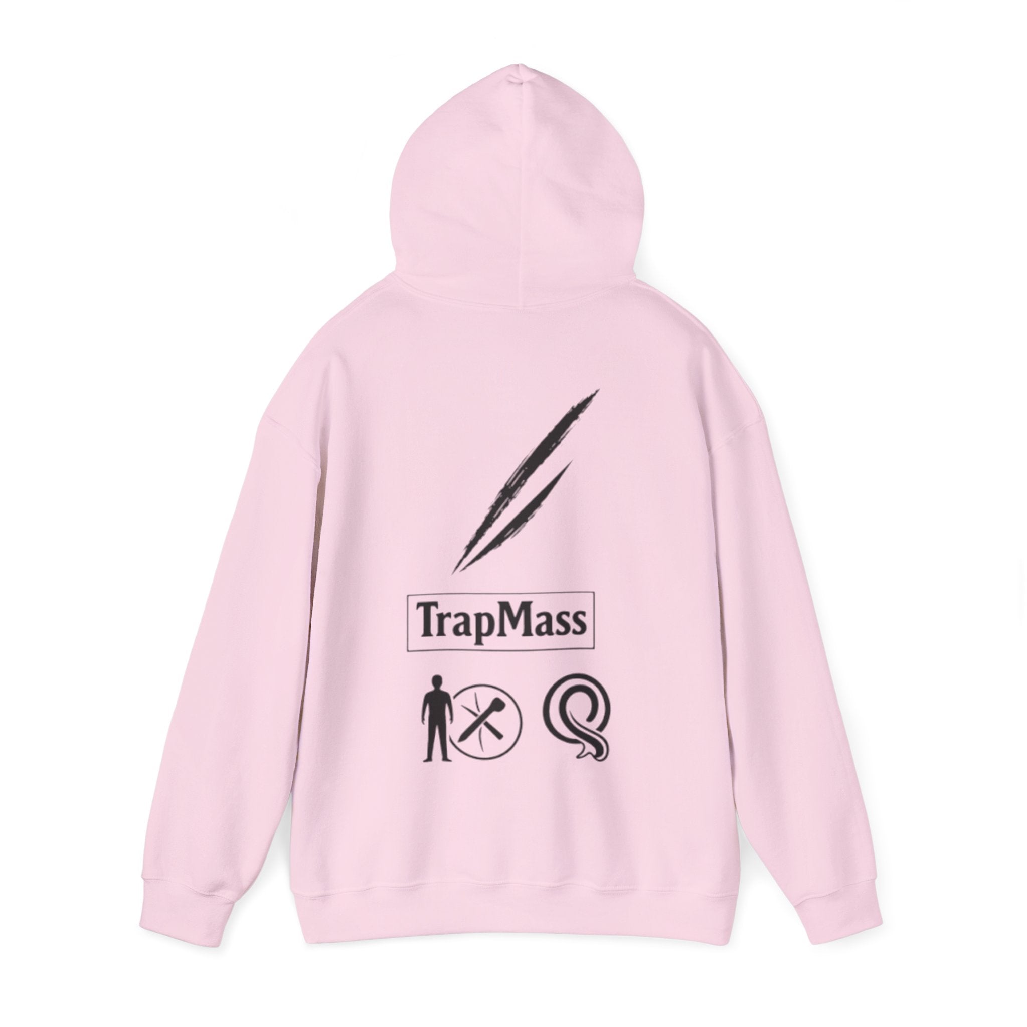 Defeat the Slash Hoodie – Graphic Streetwear Pullover (TrapMass Logo)
