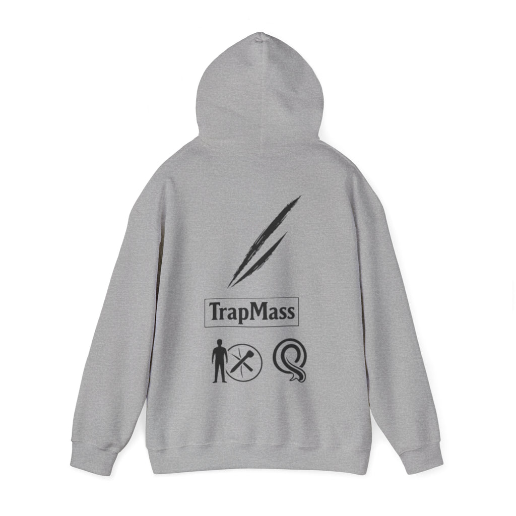 Defeat the Slash Hoodie – Graphic Streetwear Pullover (TrapMass Logo)
