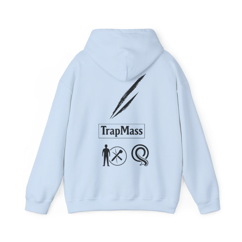 Defeat the Slash Hoodie – Graphic Streetwear Pullover (TrapMass Logo)