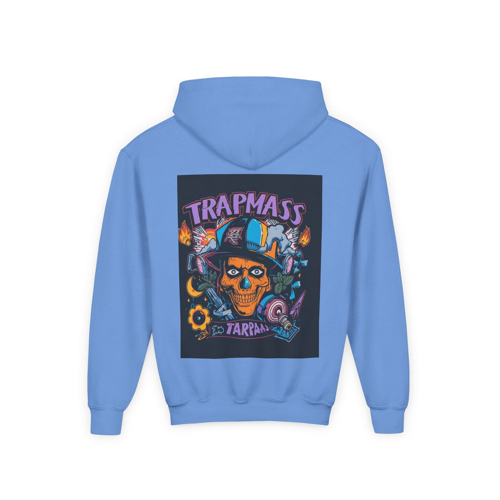 Trapmass Skull Graphic Hoodie — Youth Streetwear Rap-Inspired Pullover