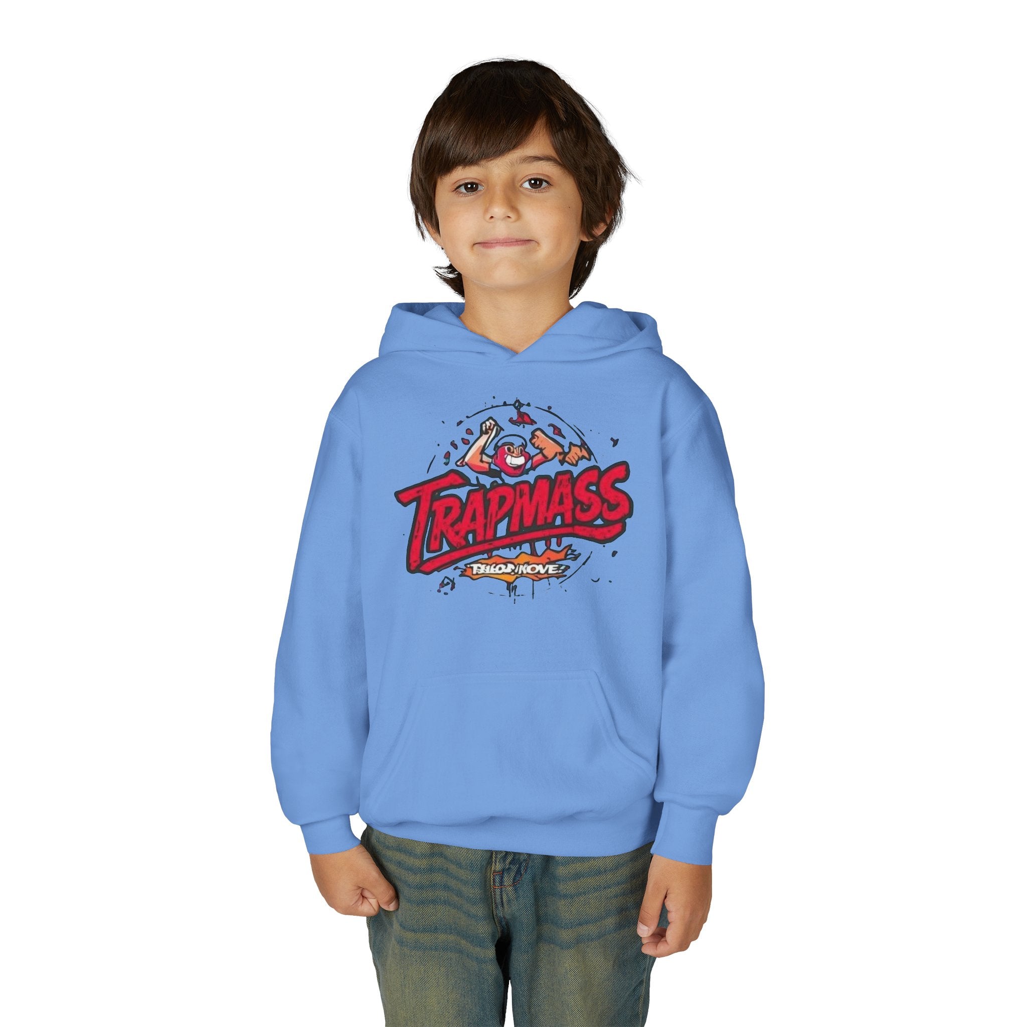Trapmass Skull Graphic Hoodie — Youth Streetwear Rap-Inspired Pullover