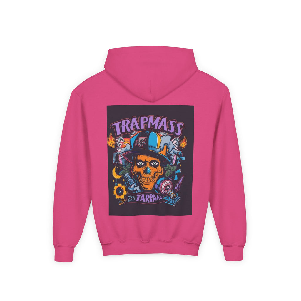 Trapmass Skull Graphic Hoodie — Youth Streetwear Rap-Inspired Pullover