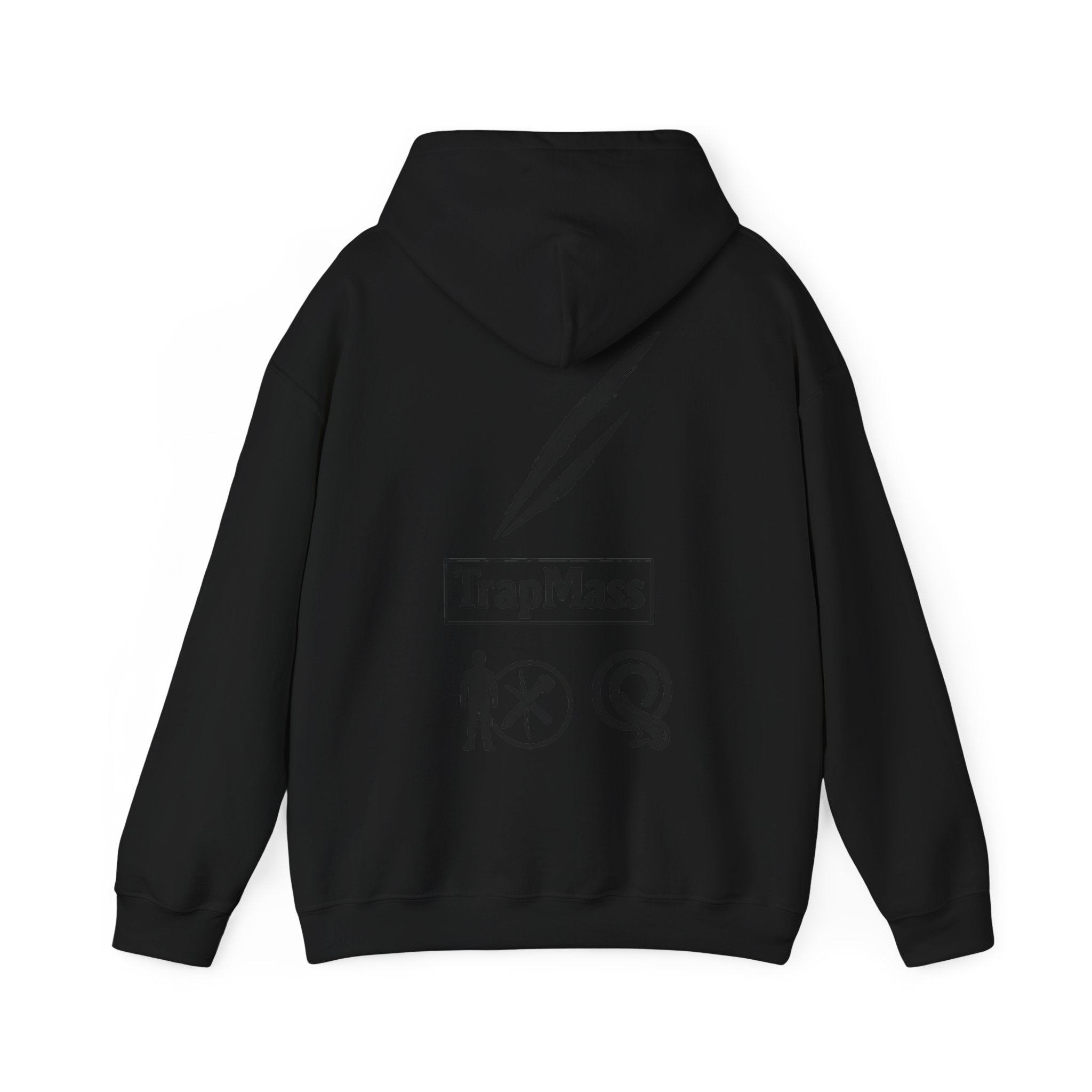 Defeat the Slash Hoodie – Graphic Streetwear Pullover (TrapMass Logo)