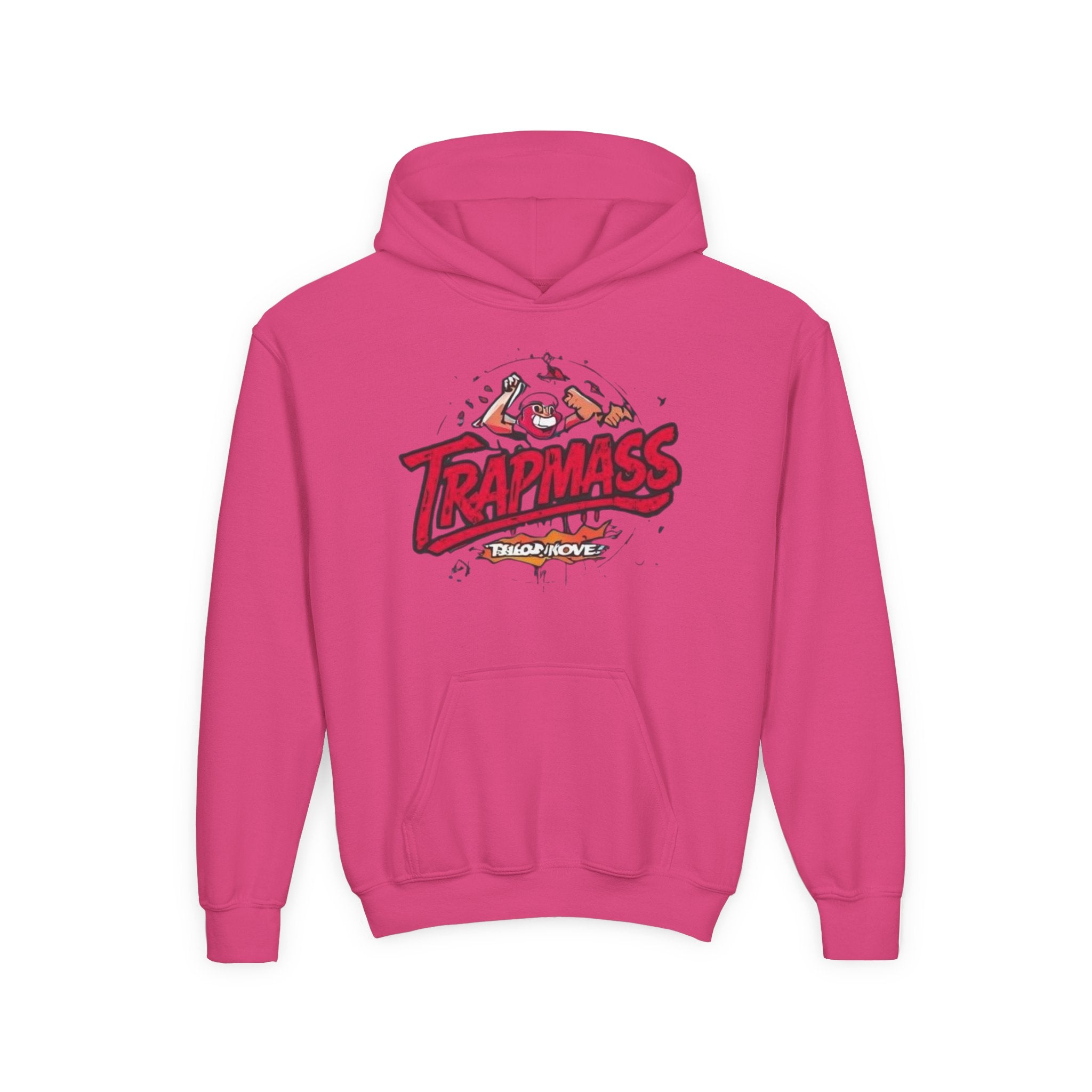 Trapmass Skull Graphic Hoodie — Youth Streetwear Rap-Inspired Pullover