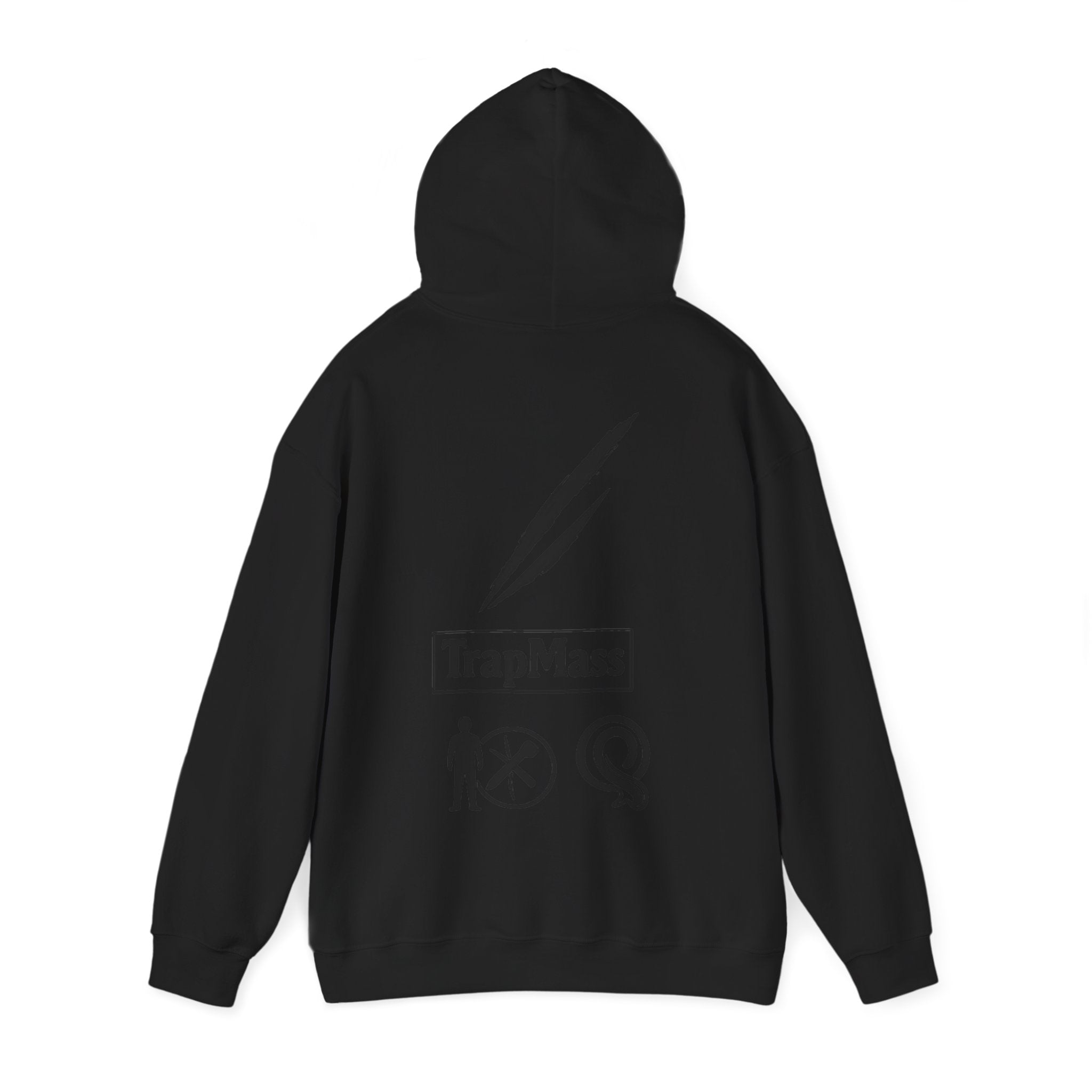 Defeat the Slash Hoodie – Graphic Streetwear Pullover (TrapMass Logo)