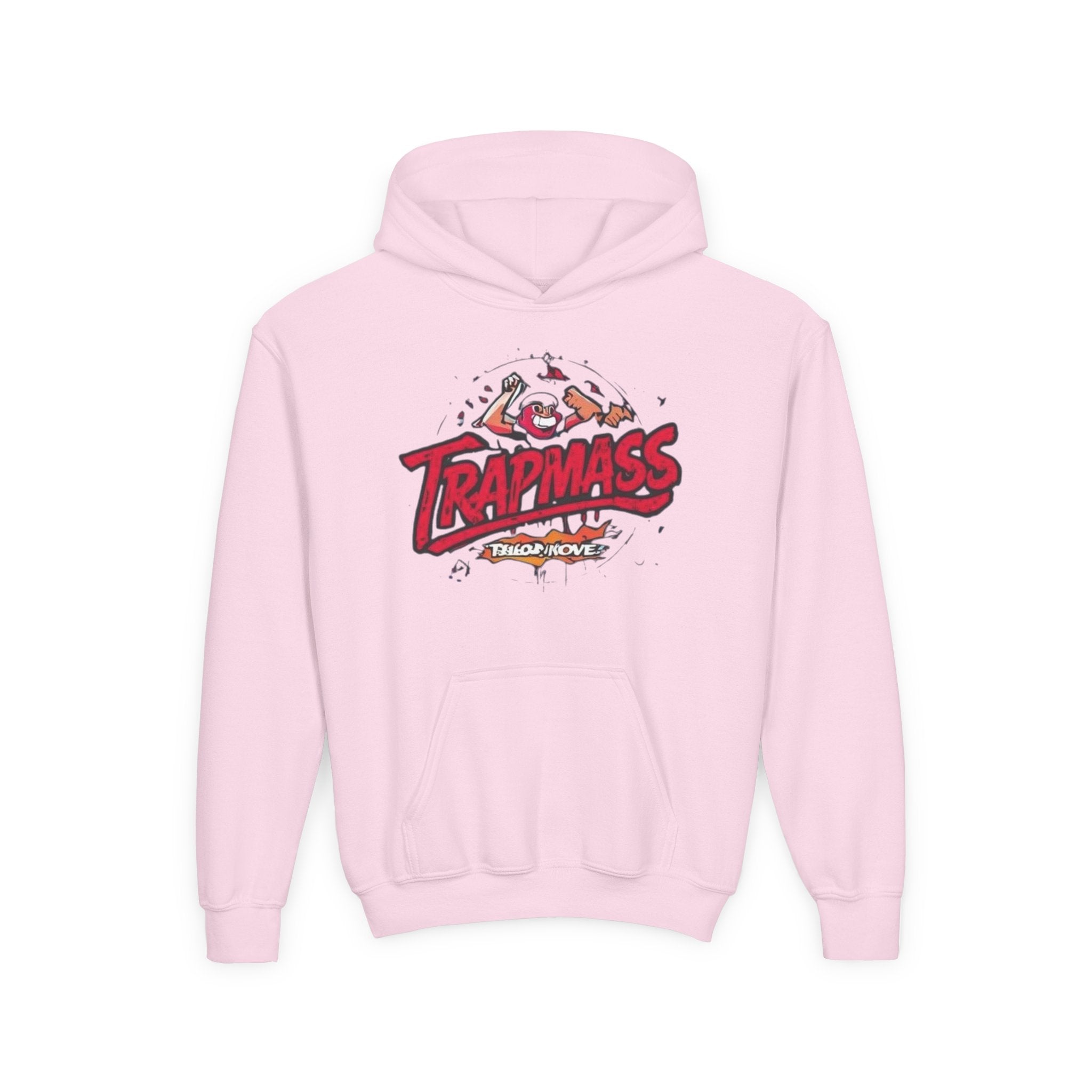 Trapmass Skull Graphic Hoodie — Youth Streetwear Rap-Inspired Pullover