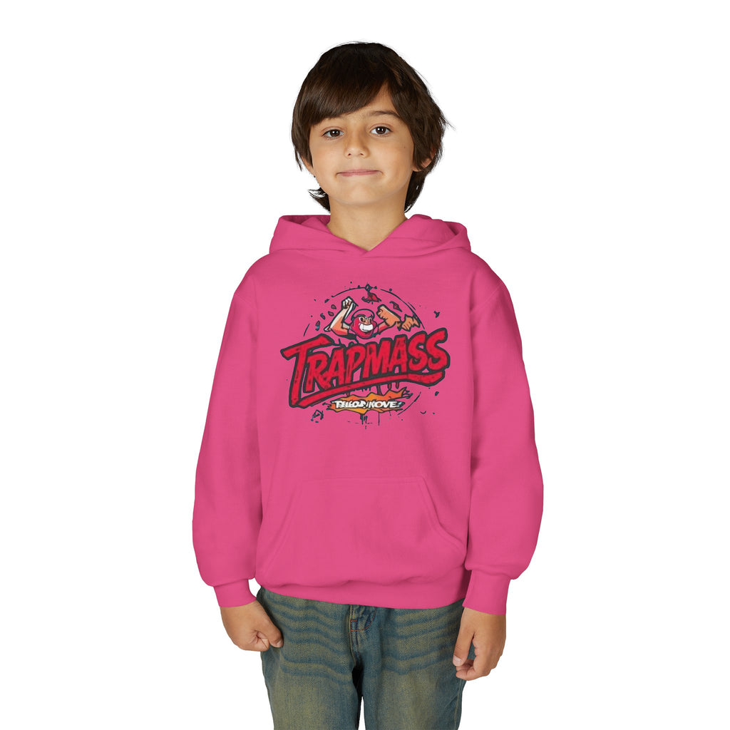 Trapmass Skull Graphic Hoodie — Youth Streetwear Rap-Inspired Pullover