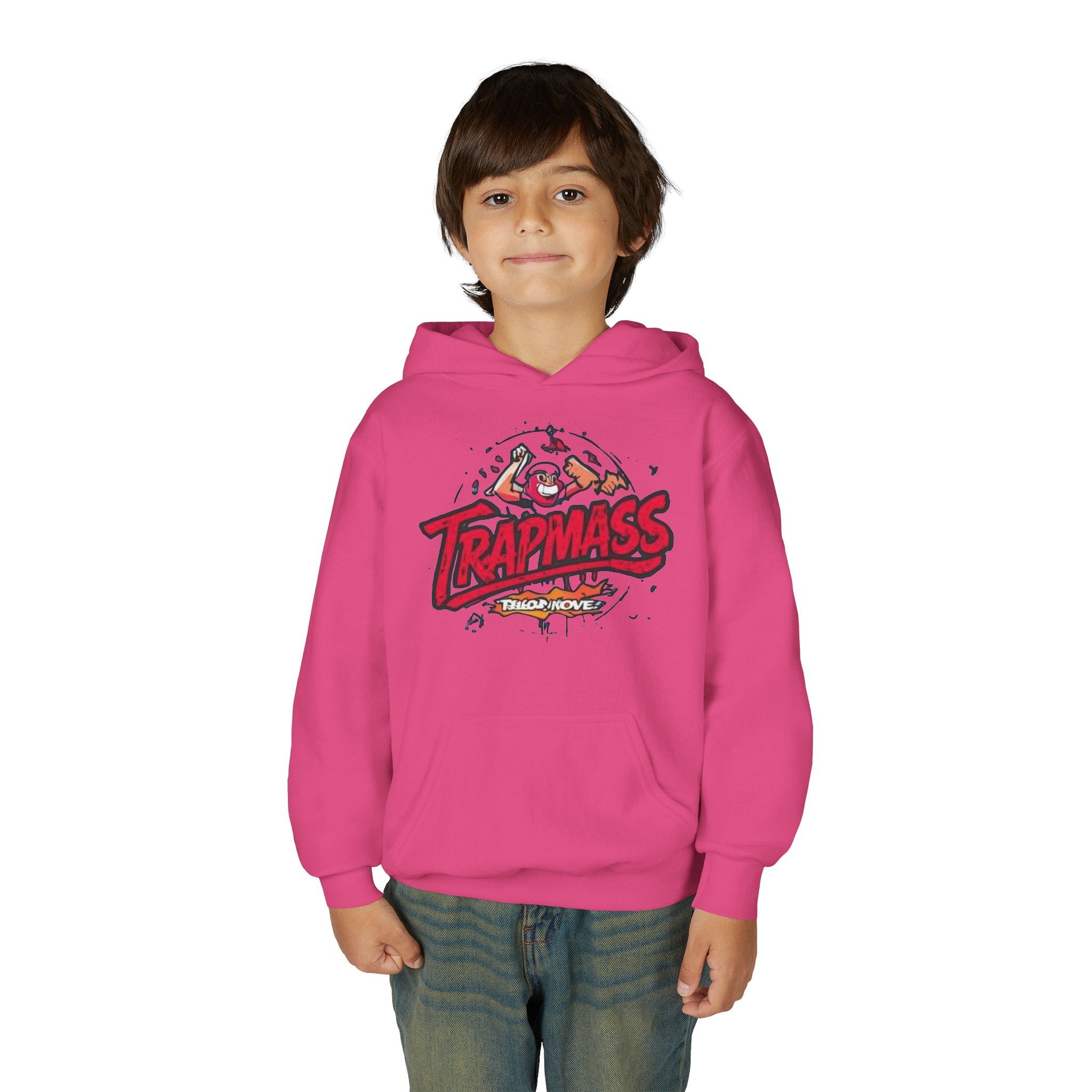 Trapmass Skull Graphic Hoodie — Youth Streetwear Rap-Inspired Pullover