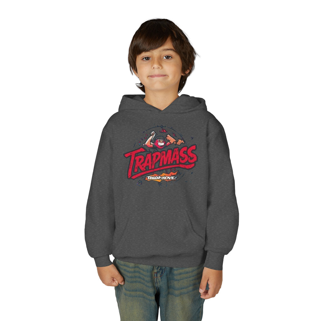 Trapmass Skull Graphic Hoodie — Youth Streetwear Rap-Inspired Pullover