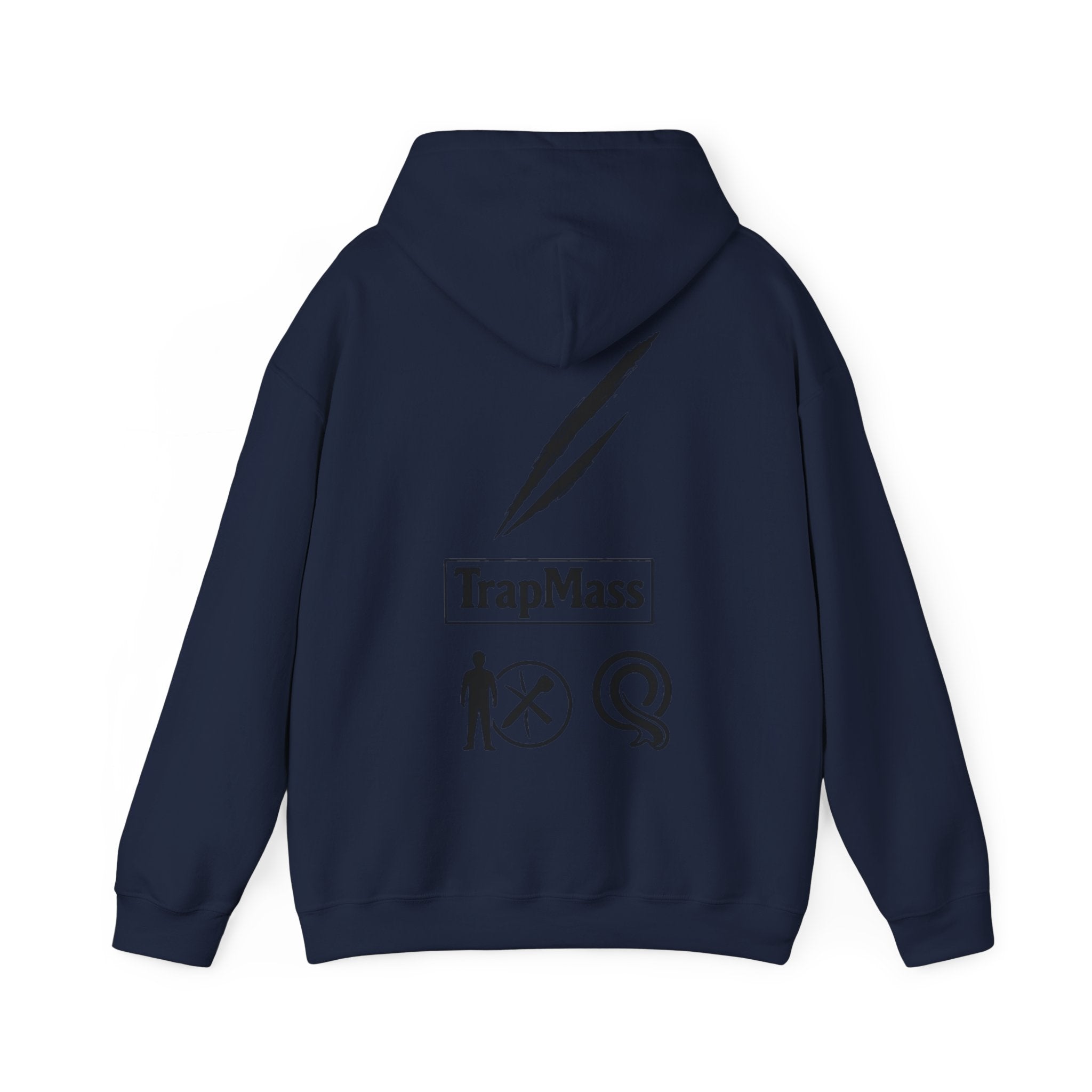 Defeat the Slash Hoodie – Graphic Streetwear Pullover (TrapMass Logo)