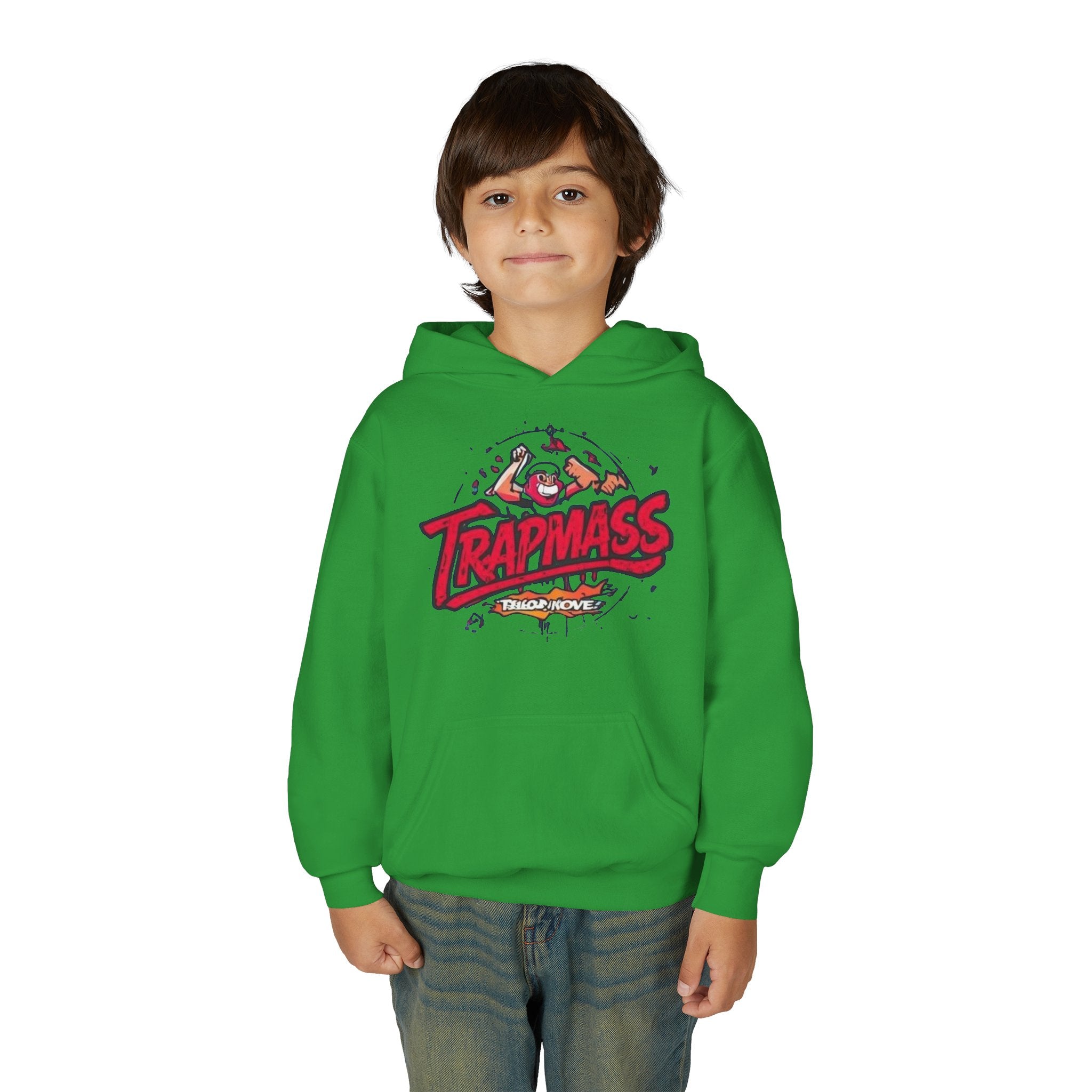 Trapmass Skull Graphic Hoodie — Youth Streetwear Rap-Inspired Pullover