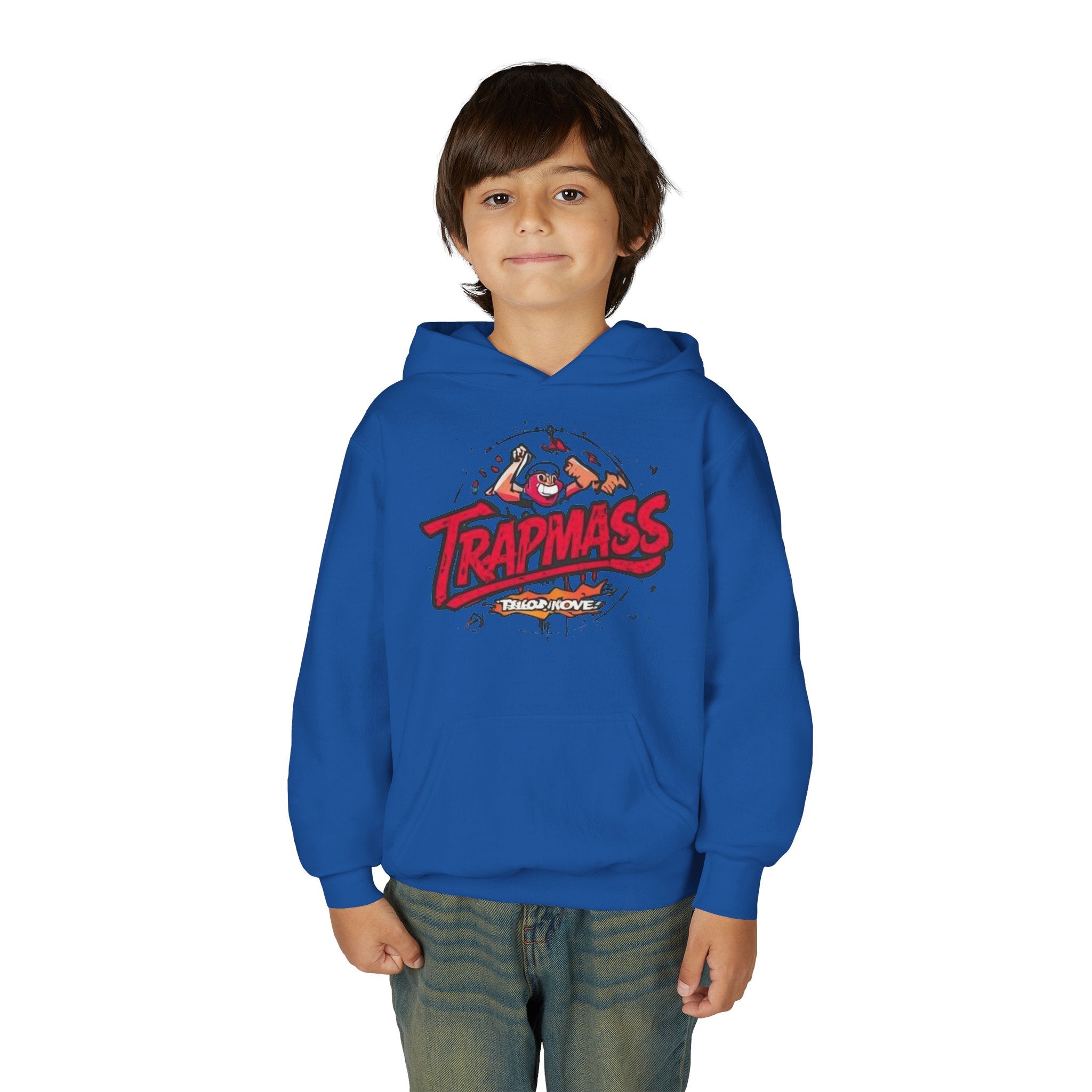 Trapmass Skull Graphic Hoodie — Youth Streetwear Rap-Inspired Pullover