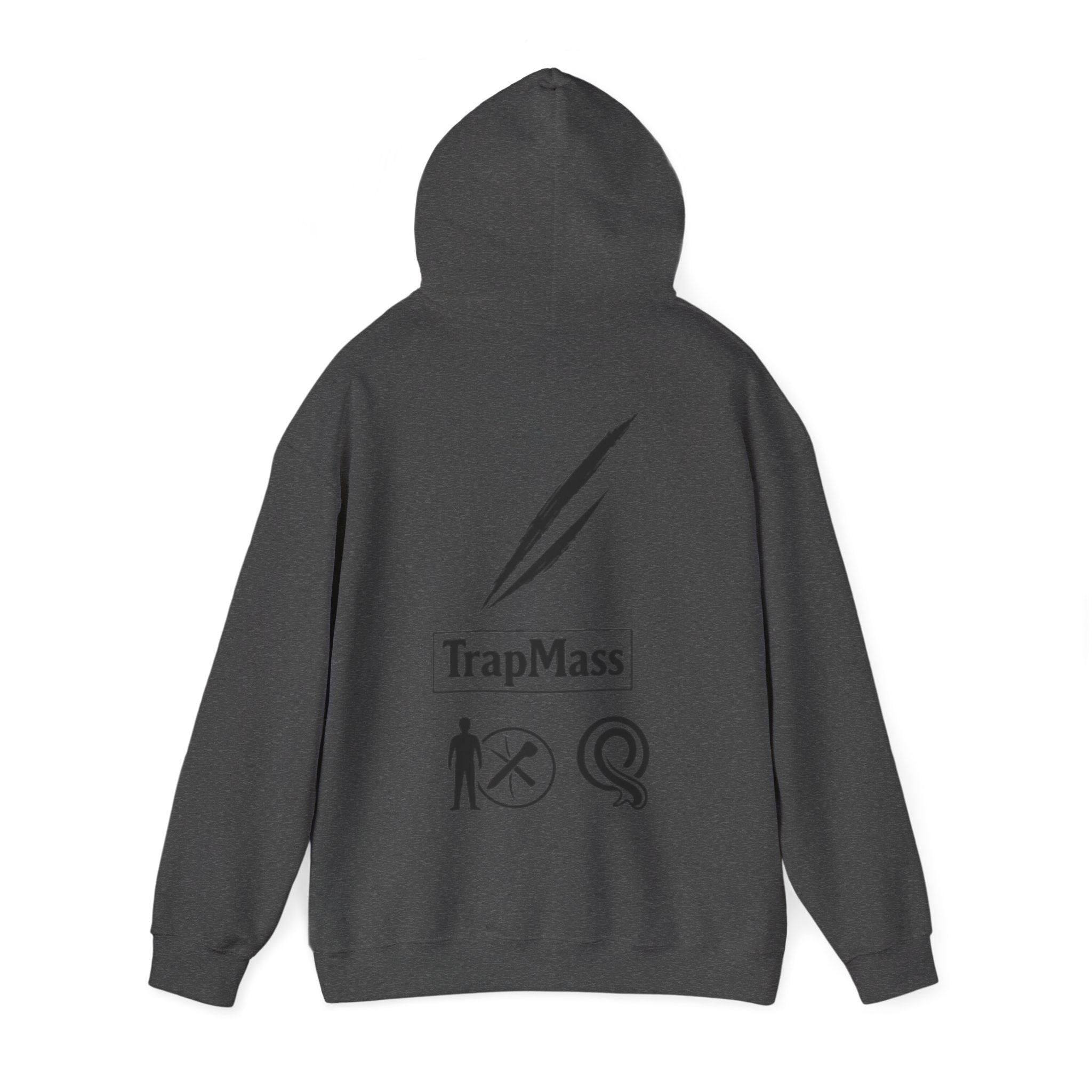 Defeat the Slash Hoodie – Graphic Streetwear Pullover (TrapMass Logo)