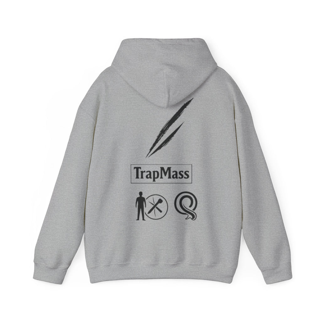 Defeat the Slash Hoodie – Graphic Streetwear Pullover (TrapMass Logo)